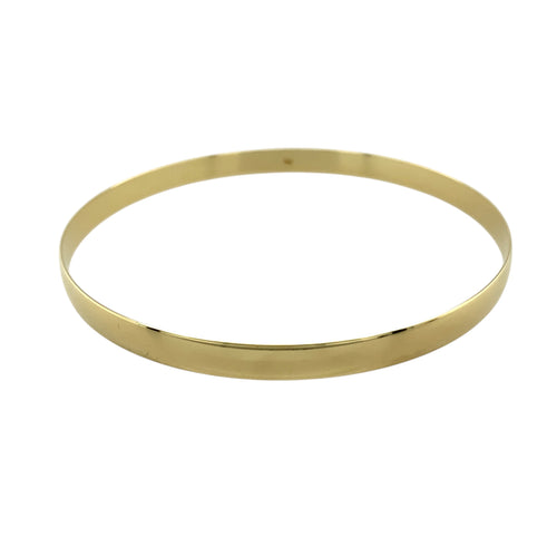 9ct Solid Gold Plain Bangle