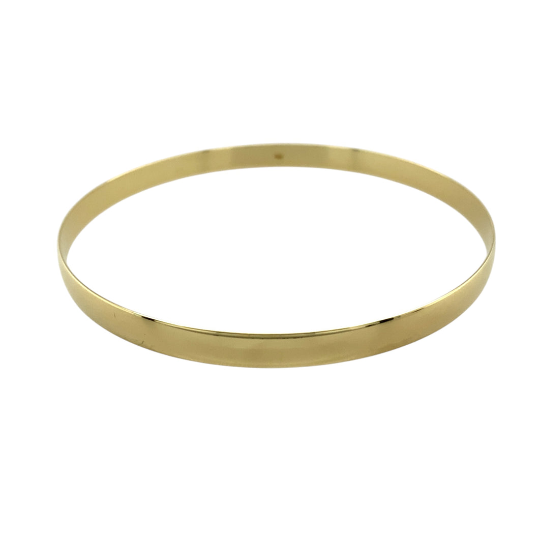 9ct Solid Gold Plain Bangle