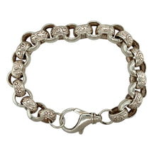 Load image into Gallery viewer, 925 Silver 9.25&quot; Patterned Belcher Bracelet
