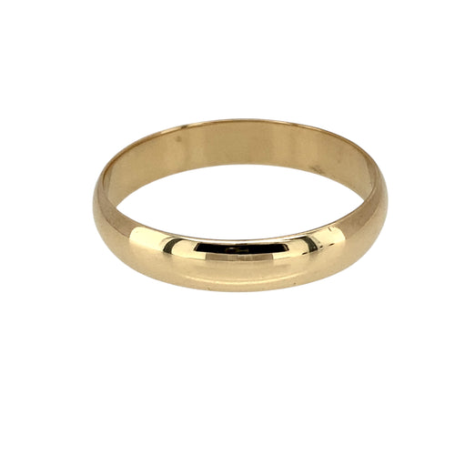 9ct Gold 4mm Wedding Band Ring