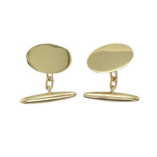 Load image into Gallery viewer, 9ct Gold Oval Cufflinks
