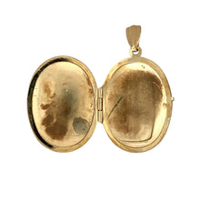 Load image into Gallery viewer, 9ct Gold Patterned Oval Locket
