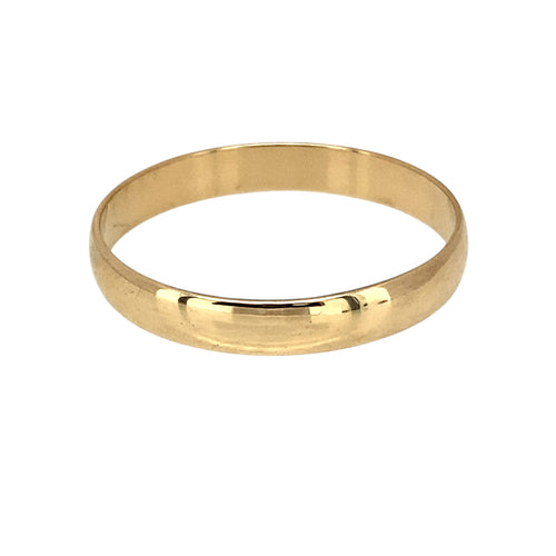 9ct Gold 3mm Wedding Band Ring