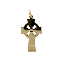 Load image into Gallery viewer, Add a meaningful and timeless piece to your jewellery collection with this pre-owned 9ct yellow gold Celtic cross pendant, featuring:

Design: A classic Celtic cross pendant, showcasing intricate detailing that symbolises heritage and faith.
Material: 9-carat yellow gold, offering a warm and enduring appeal.
Weight: A well-balanced 1.80 grams, ensuring a durable yet comfortable feel.
A beautifully crafted accessory, perfect for everyday wear or as a thoughtful gift for someone who appreciates Celtic 
