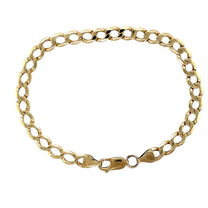 9ct Gold 8.5" Curb Bracelet