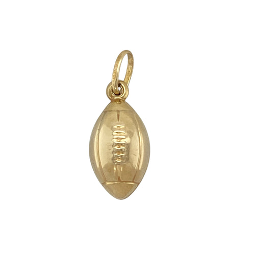 9ct Gold Welsh Rugby Ball Pendant