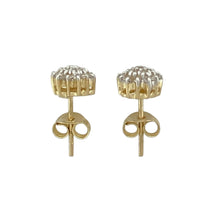 Load image into Gallery viewer, 9ct Gold &amp; Diamond Set Cluster Stud Earrings
