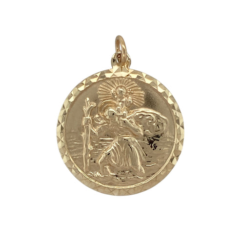 9ct Gold St Christopher Pendant