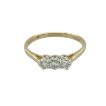 Load image into Gallery viewer, 9ct Gold &amp; Diamond Set Trilogy Ring
