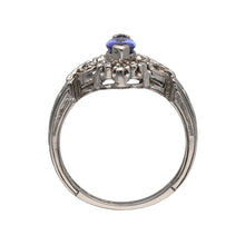 Load image into Gallery viewer, 14ct White Gold Diamond &amp; Tanzanite Set Ring
