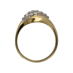 18ct Gold & Diamond Set Cluster Ring