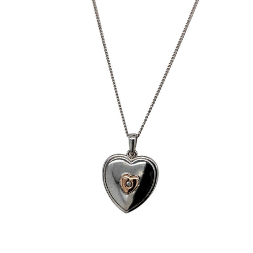 925 Silver & Cubic Zirconia Set Clogau Heart 18