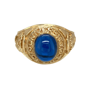 New 9ct Gold & Blue Stone Graduation Ring