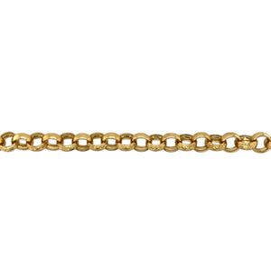 New 9ct Solid Gold 28" Patterned Belcher Chain 71 grams