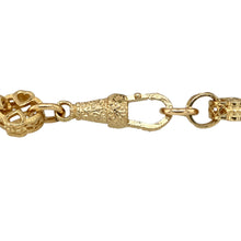 Load image into Gallery viewer, New 9ct Yellow Gold 7.5&quot; Fancy Heart Link Bracelet with the weight 15.40 grams. The link width is approximately 8mm
