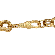 Load image into Gallery viewer, New 9ct Yellow Gold 7.75&quot; Fancy Heart Link Bracelet with the weight 16.10 grams. The link width is approximately 9mm
