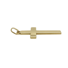 Load image into Gallery viewer, 9ct Solid Gold Plain Cross Pendant
