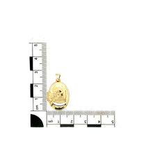 Load image into Gallery viewer, 9ct Gold Patterned Oval Locket
