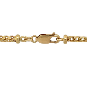 Preowned 9ct Yellow Gold 18" Loose Link Wheat Chain with the weight 22.40 grams and link width 3mm