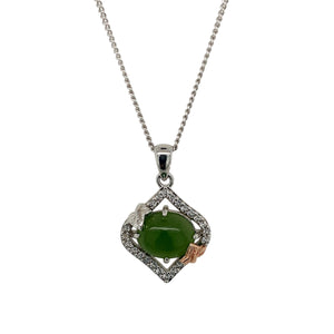 925 Silver & Jade Clogau 18" - 22" Necklace