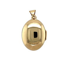 Load image into Gallery viewer, Preowned 9ct Yellow Gold Patterned Celtic Style Oval Locket with the weight 1.70 grams
