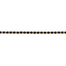 Load image into Gallery viewer, 18ct Gold Diamond &amp; Sapphire Set 7.25&quot; Bracelet
