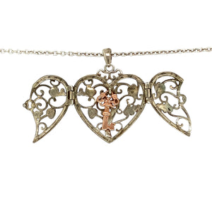 925 Silver Clogau Heart Kensington 16" Necklace