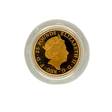 Load image into Gallery viewer, 2017 22ct Gold Queen Elizabeth II Quarter Ounce Britannia Coin
