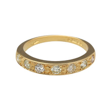 Load image into Gallery viewer, 18ct Gold &amp; Diamond Set Band Ring
