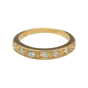 18ct Gold & Diamond Set Band Ring