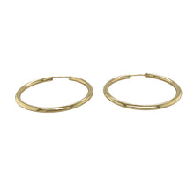 Load image into Gallery viewer, 9ct Gold Plain Hoop Earrings
