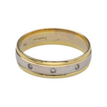 Load image into Gallery viewer, 18ct Gold &amp; Diamond Set Band Ring
