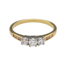 Load image into Gallery viewer, 18ct Gold &amp; Diamond Set Trilogy Ring
