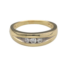 Load image into Gallery viewer, 9ct Gold &amp; Diamond Set Band Ring
