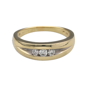 9ct Gold & Diamond Set Band Ring