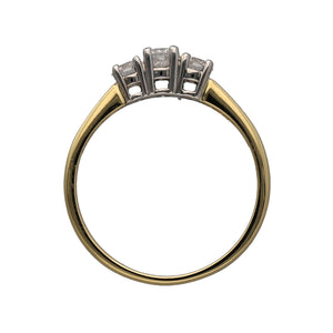 18ct Gold & Diamond Set Trilogy Ring