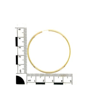 Load image into Gallery viewer, 9ct Gold Large Plain Hoop Earrings
