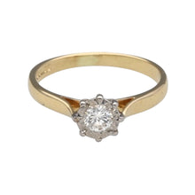 Load image into Gallery viewer, 9ct Gold &amp; Diamond Set Solitaire Ring
