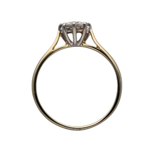 9ct Gold & Diamond Set Solitaire Ring