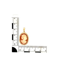 Load image into Gallery viewer, 9ct Gold &amp; Cameo Oval Pendant
