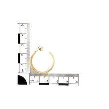 Load image into Gallery viewer, 9ct Gold Patterned Half Hoop Stud Earrings
