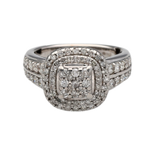 Load image into Gallery viewer, 18ct White Gold &amp; Diamond Set Halo Cluster Ring
