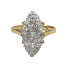 Load image into Gallery viewer, 18ct Gold &amp; Diamond Pave Set Marquise Ring
