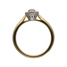 Load image into Gallery viewer, 18ct Gold &amp; Diamond Set Halo Solitaire Ring
