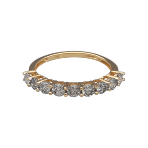 9ct Gold & Diamond Set Band Ring