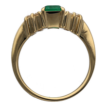 Load image into Gallery viewer, 18ct Gold Diamond &amp; Emerald Set Ring
