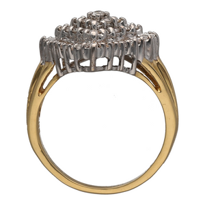 18ct Gold & Diamond Set Cluster Ring