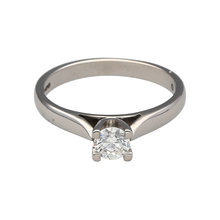 Load image into Gallery viewer, 18ct White Gold &amp; Diamond Set Solitaire Ring
