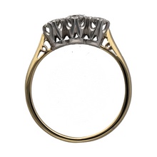 Load image into Gallery viewer, 18ct Gold &amp; Platinum Diamond Set Trilogy Ring
