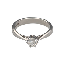 Load image into Gallery viewer, 18ct White Gold &amp; Diamond Set Solitaire Ring
